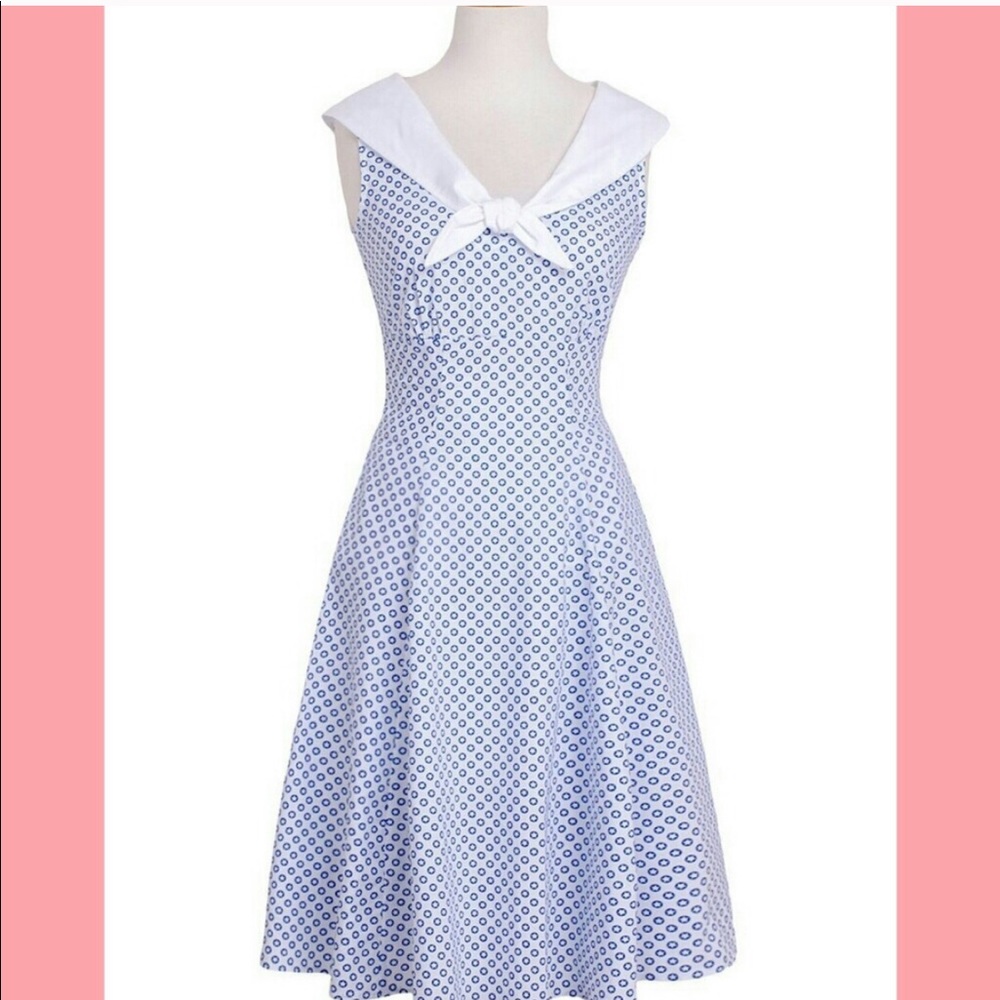 Heart of Haute retro “Hello Sailor” pinup dress